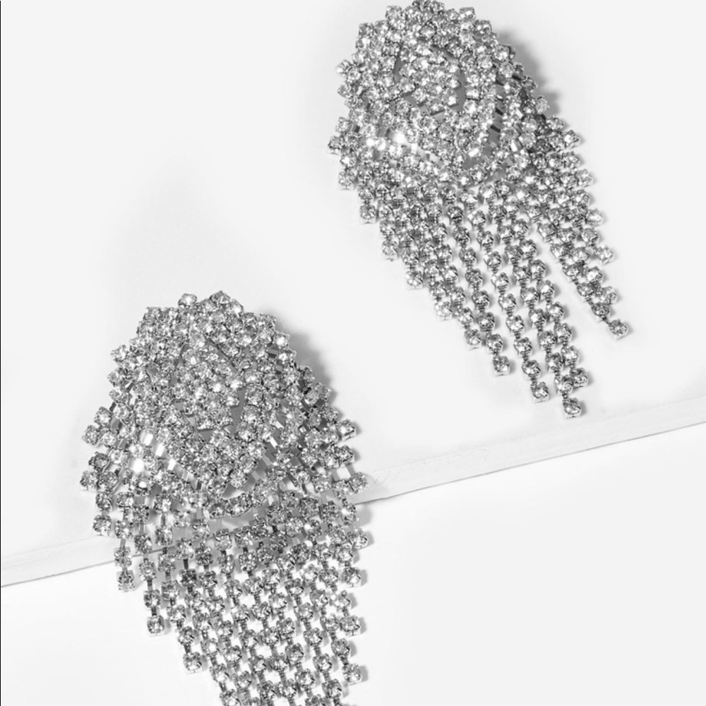 Gorgeous Rhinestone Pendant Earring